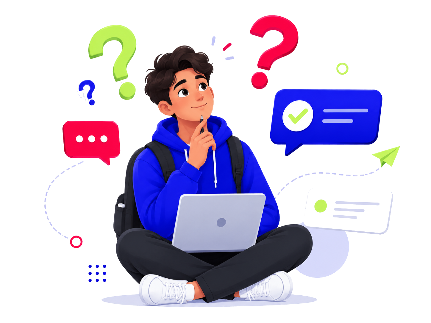 Student questions illustration